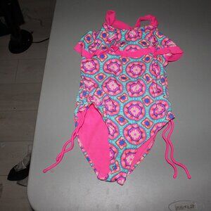 Pink & Blue 1 Pcs Justice Swimsuit Size 10